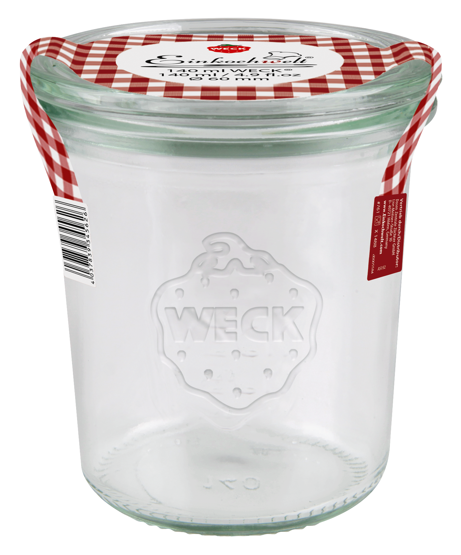 Einmachglas Sturzf. m.D. 140ml Einmachglas Sturzf. m.D. 140ml