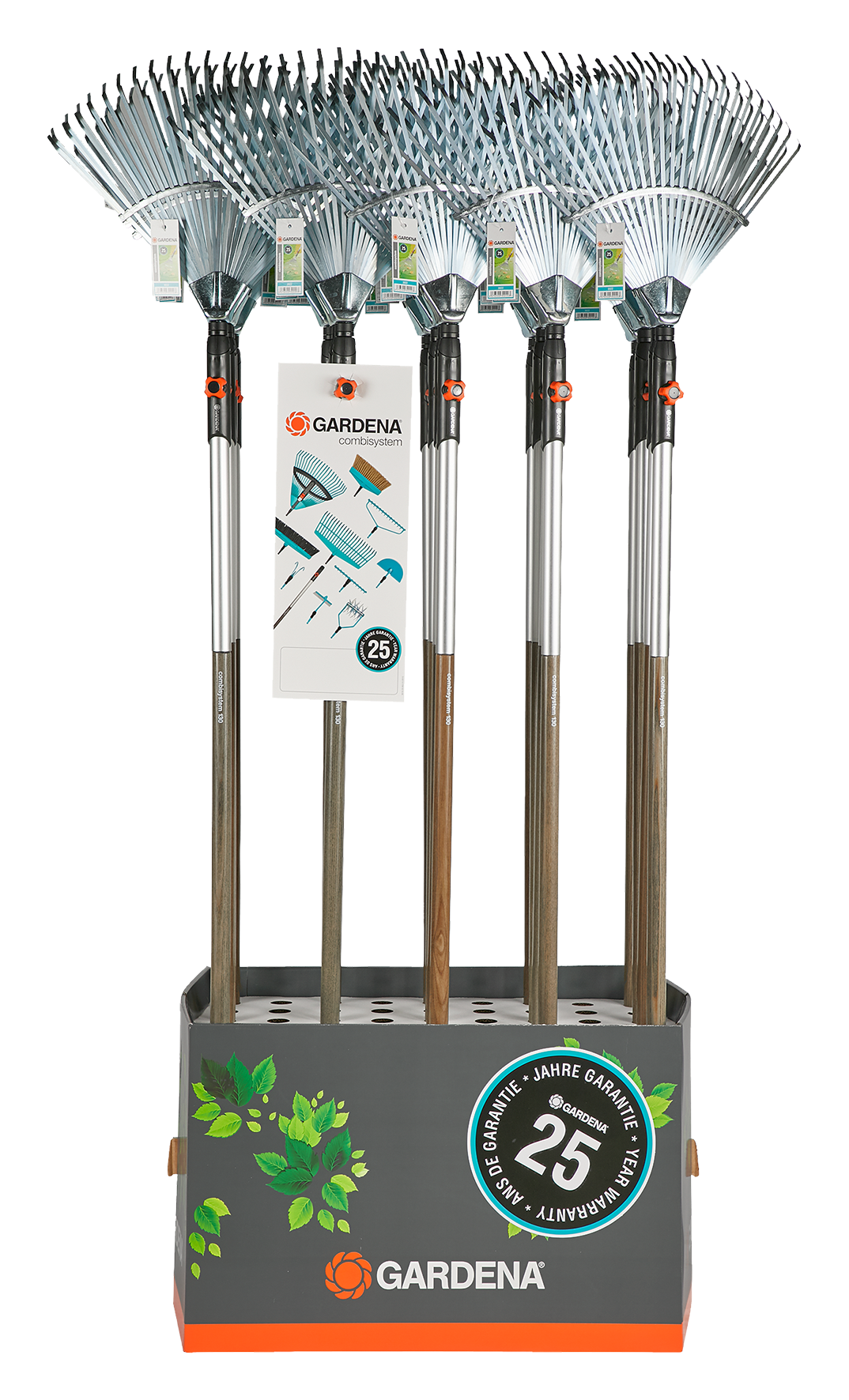 Fächerbesen Display