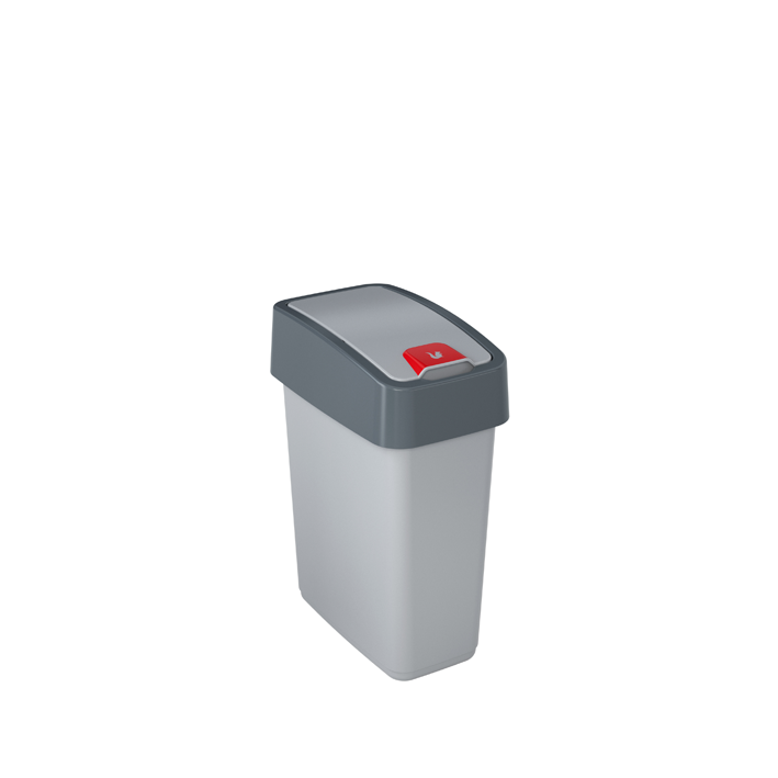 Abfalleimer magne silber 10 l