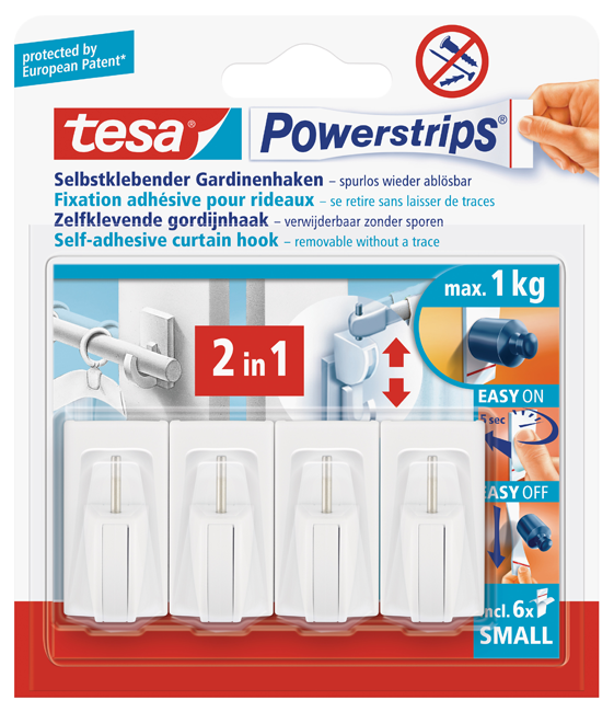 Gardinenhaken Small 4Stk weiss