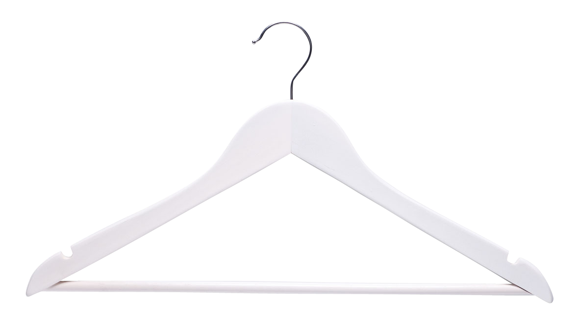 Kleiderbügel weiss 4St. 43.5cm