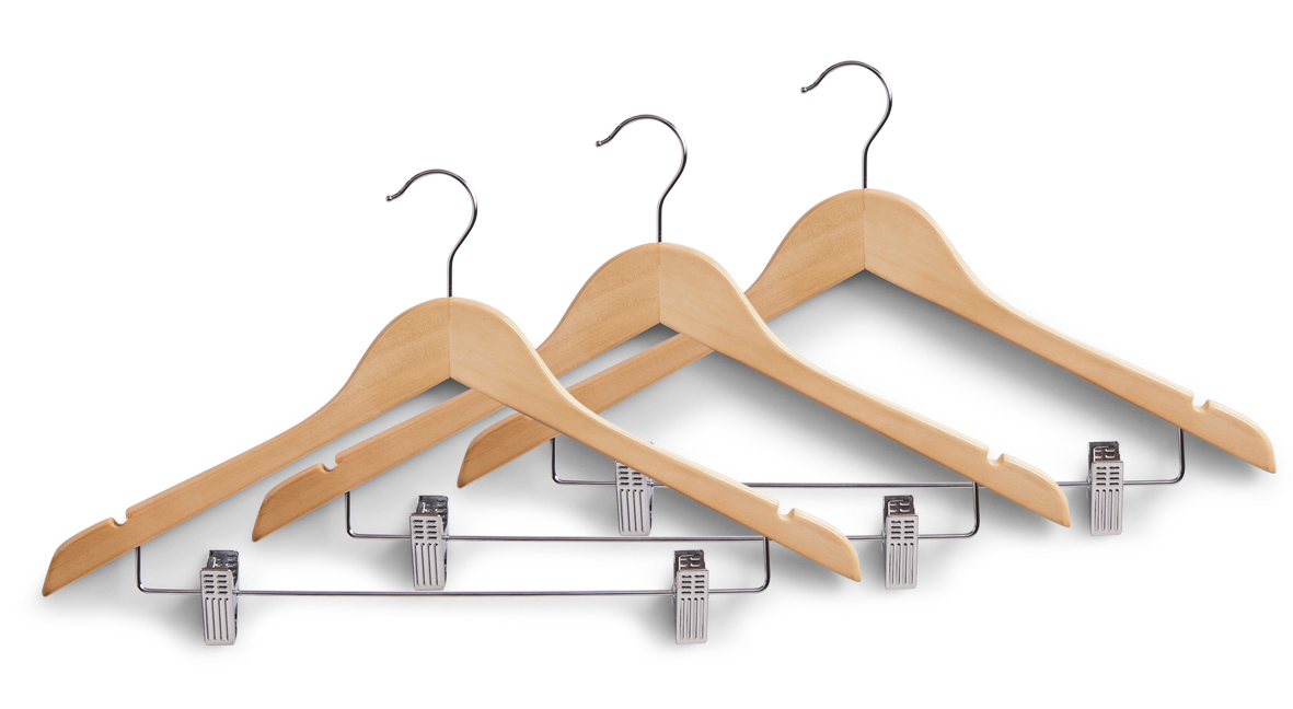 Kleiderbügel Clips 3St. 44.5cm