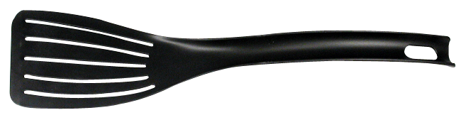 Pfannenwender m.Schlitzen sw Pfannenwender m.Schlitzen sw