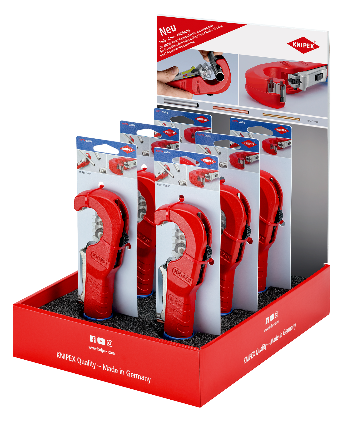 Display Tubix 6Stk.