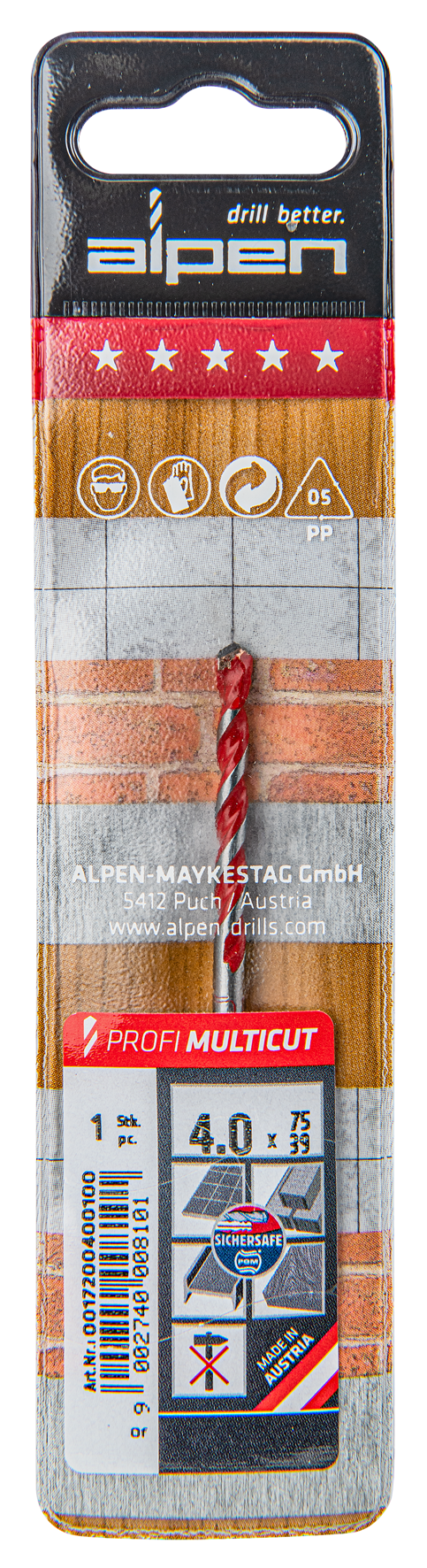 Bohrer Profi Multicut 4.0x75