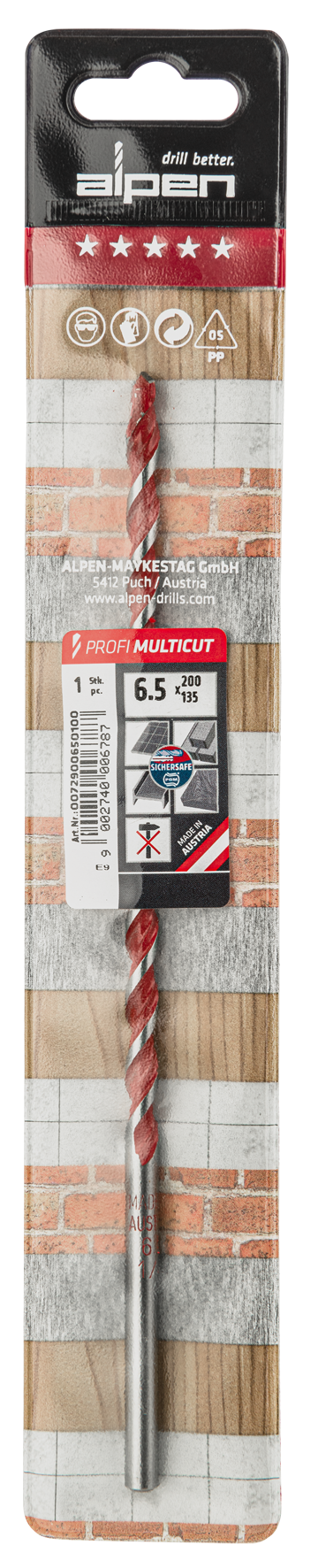 Bohrer Profi Multicut 6.5x200