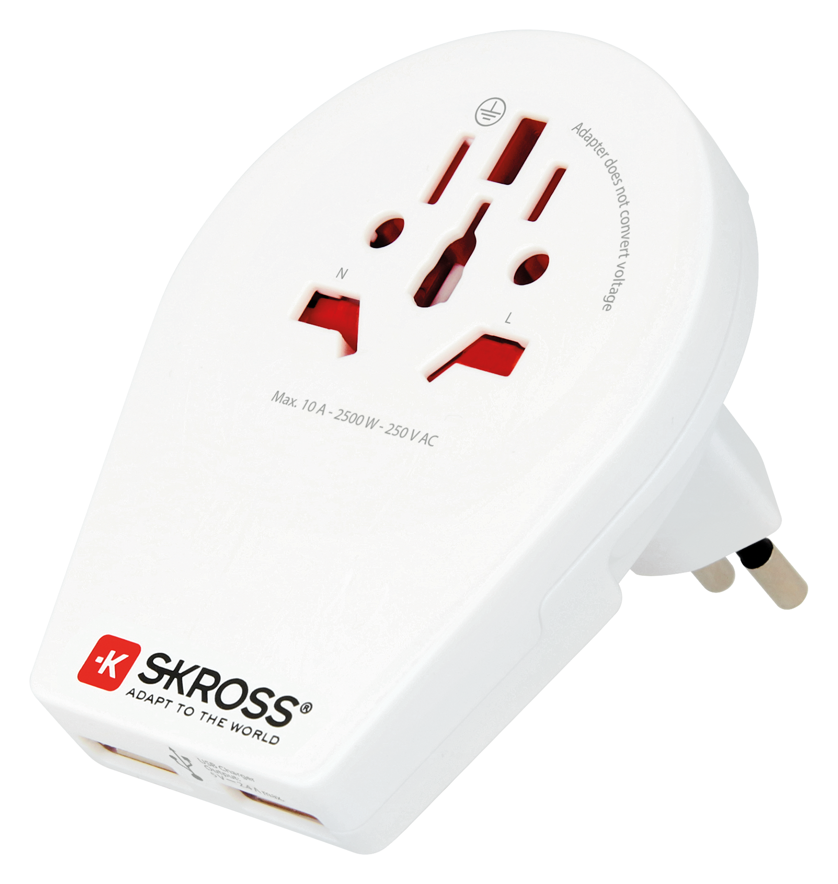 Reiseadapter World to CH USB