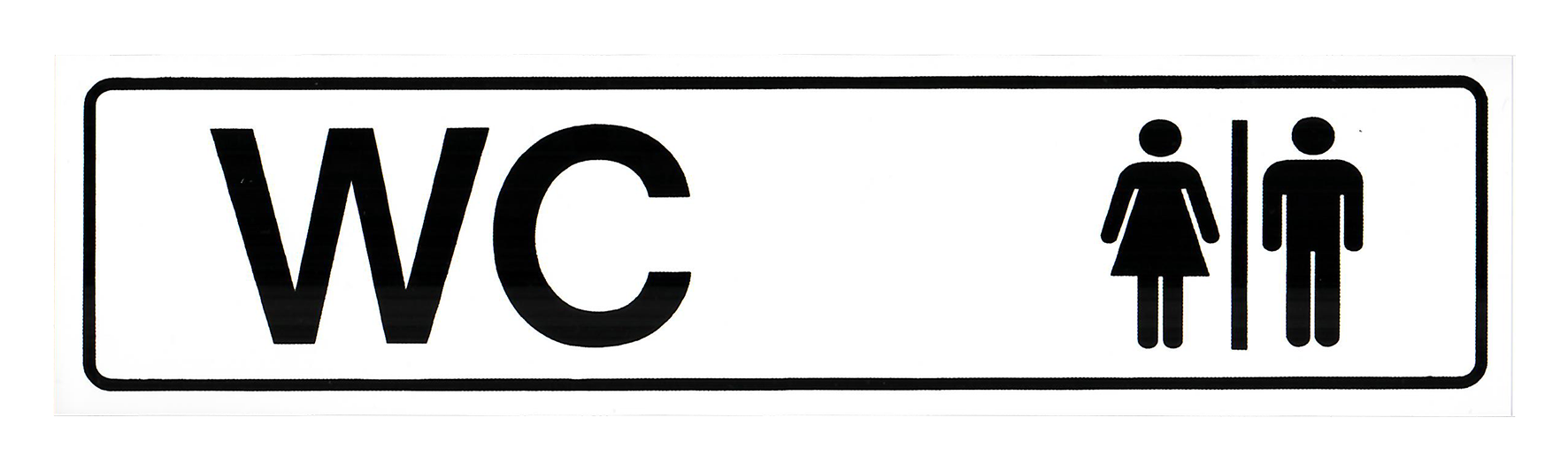 Schild WC D H Kun 200x50 Schild WC D H Kun 200x50