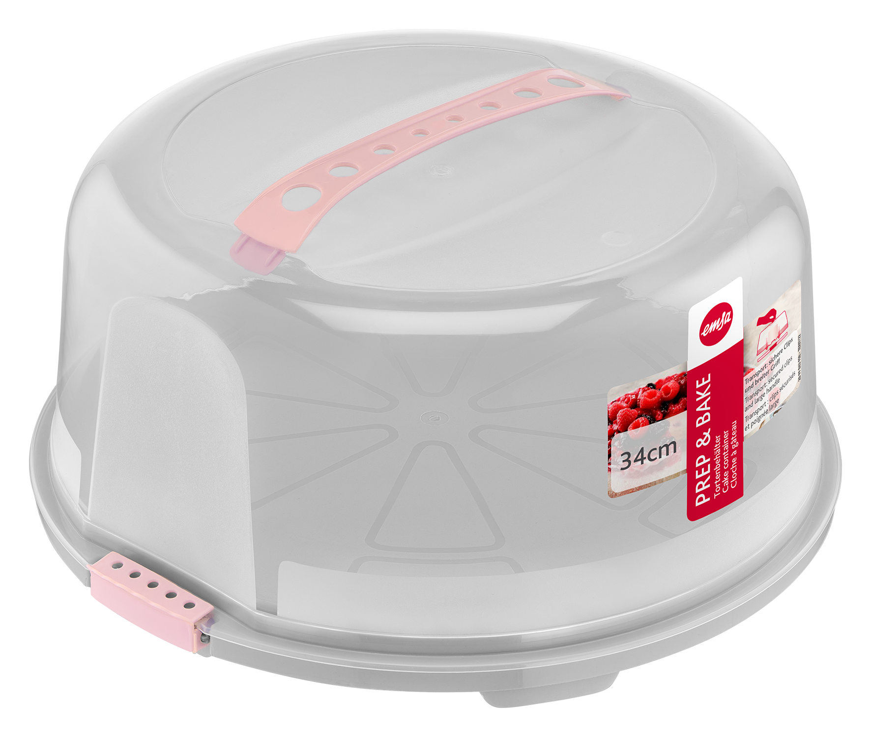 Kuchenbox Prep&Bake rund rosa Kuchenbox Prep&Bake rund rosa