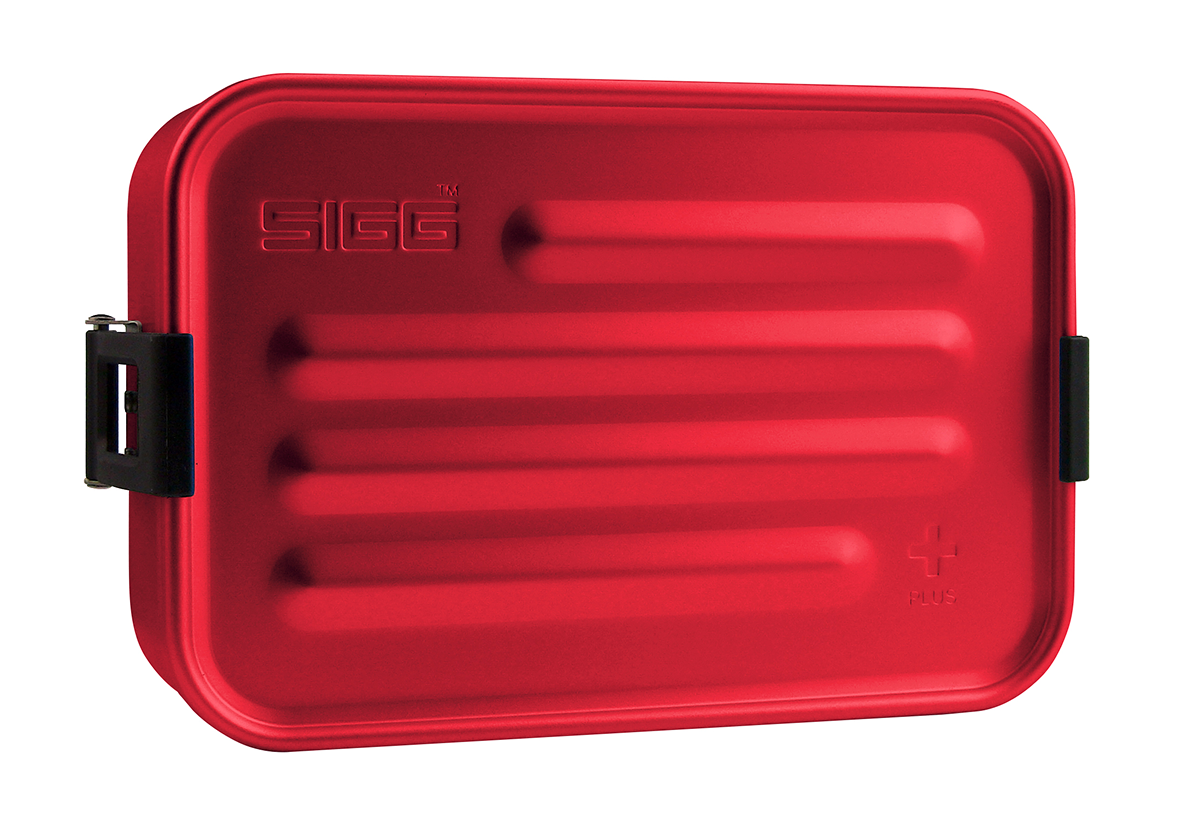 Lunchbox Alu Box Plus S red