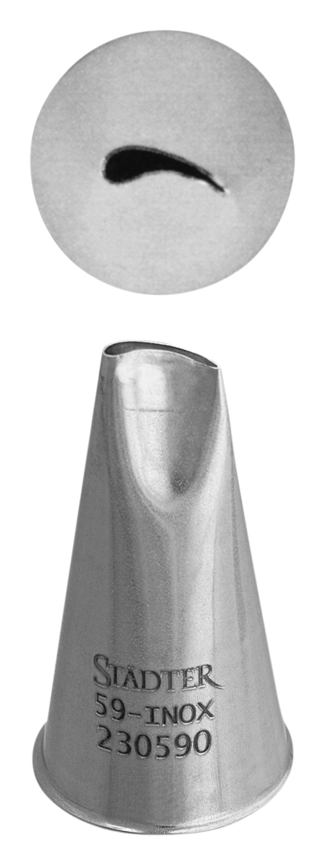 Rosentülle 5mm gebogen #59