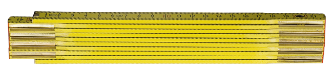 Gliedermeter Holz 2 m natur