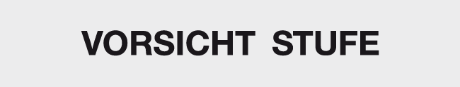 Schild Vorsicht Stufe Schild Vorsicht Stufe