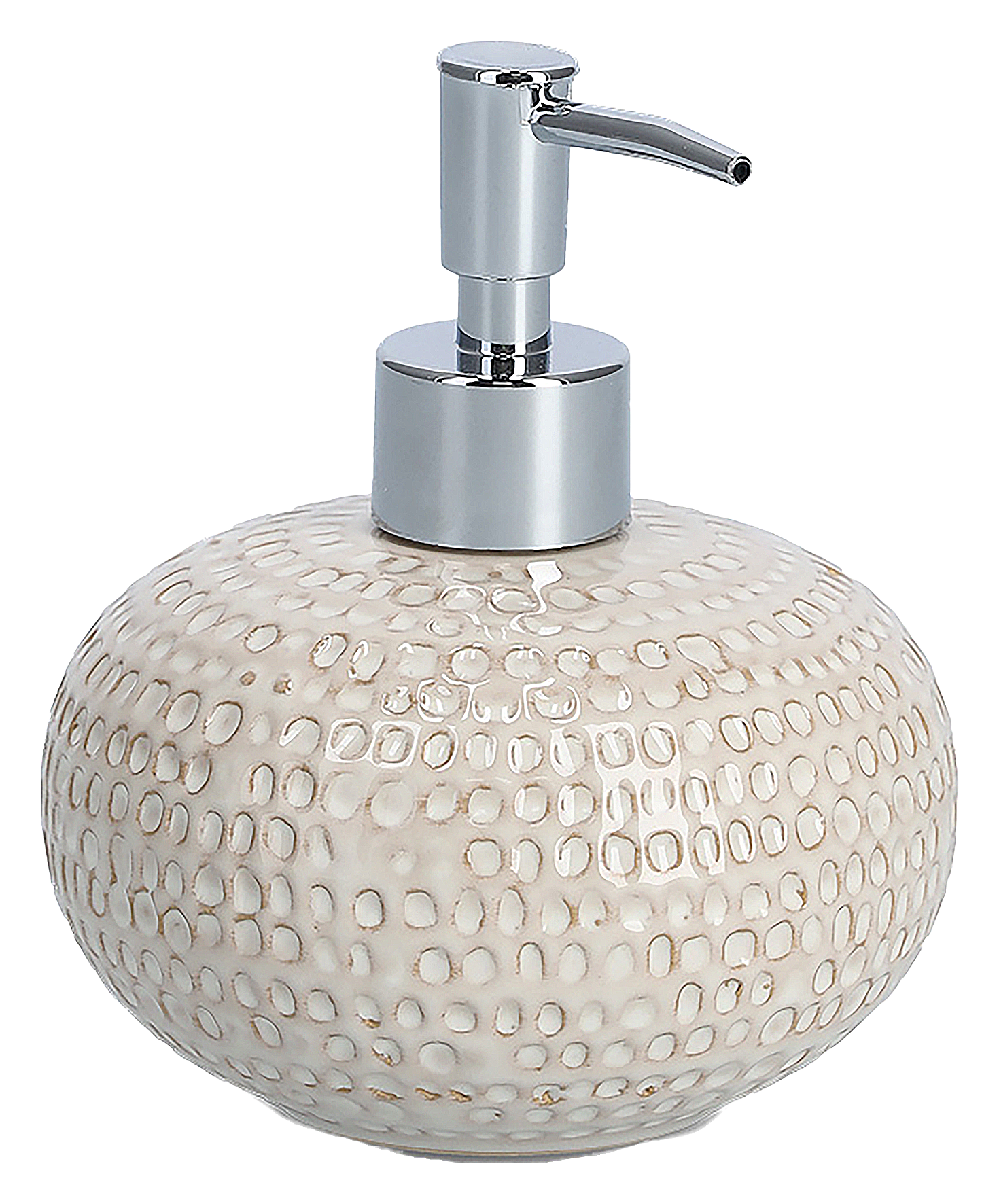 Seifenspender Struktur beige
