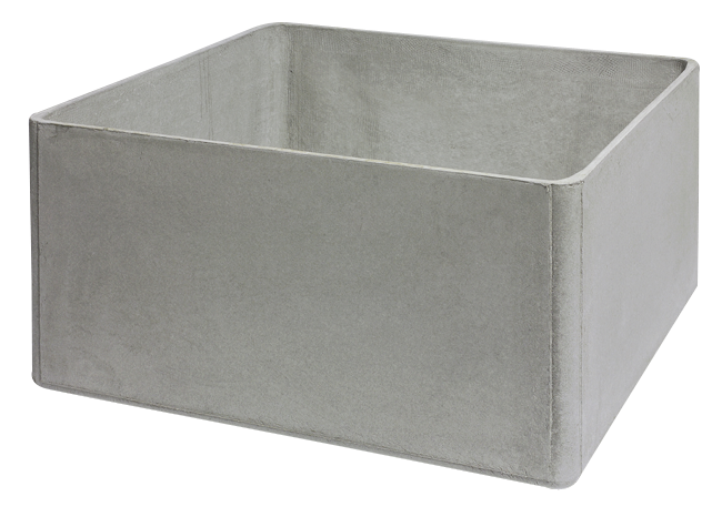 Pflanzengefäss Delta grau100cm Pflanzengefäss Delta grau100cm