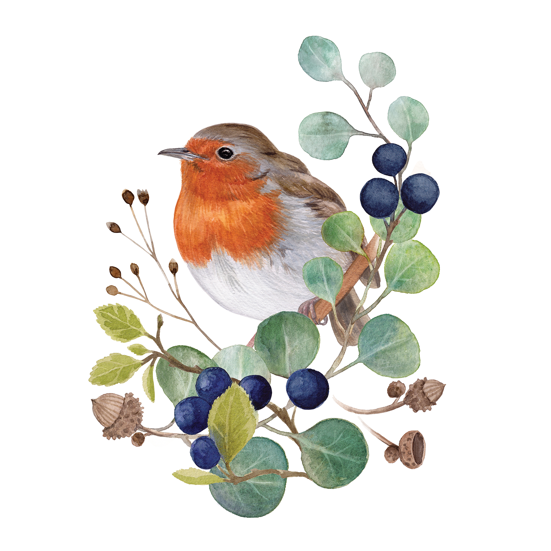 Servi.Oiseau sur Banche 33x33