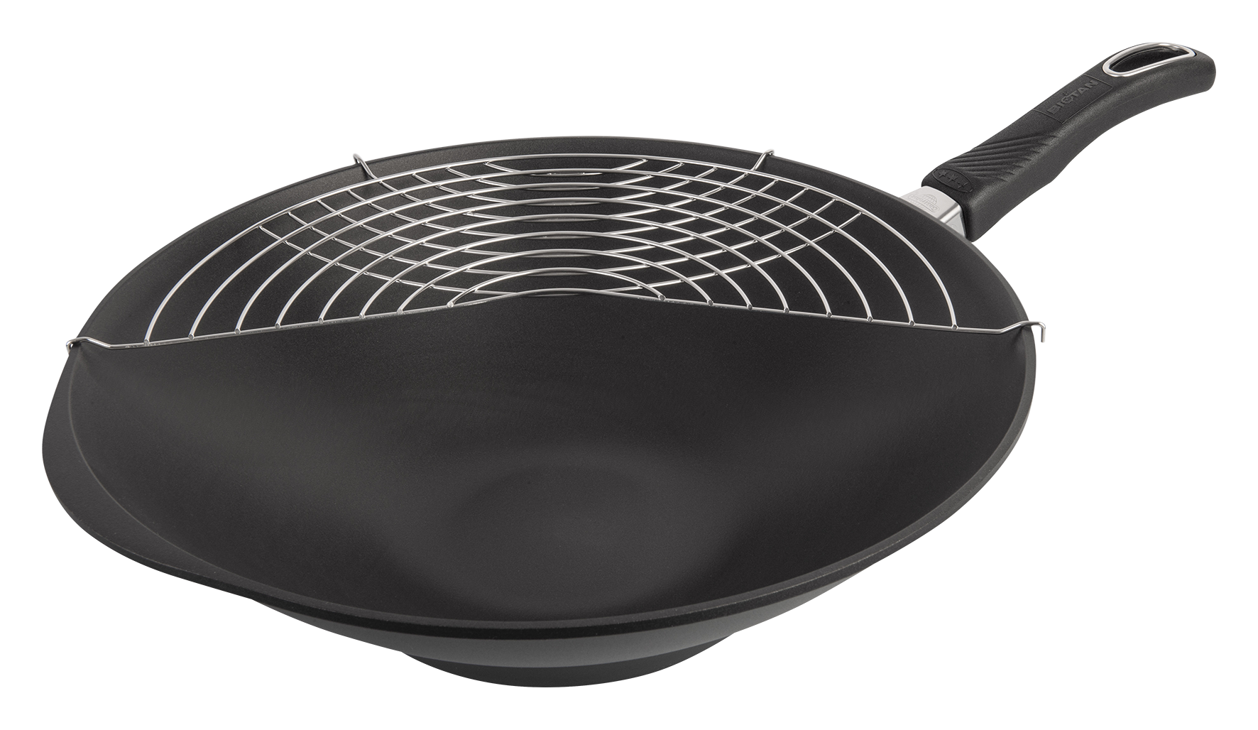 Wok mit Stiel u. Gitter ø36cm