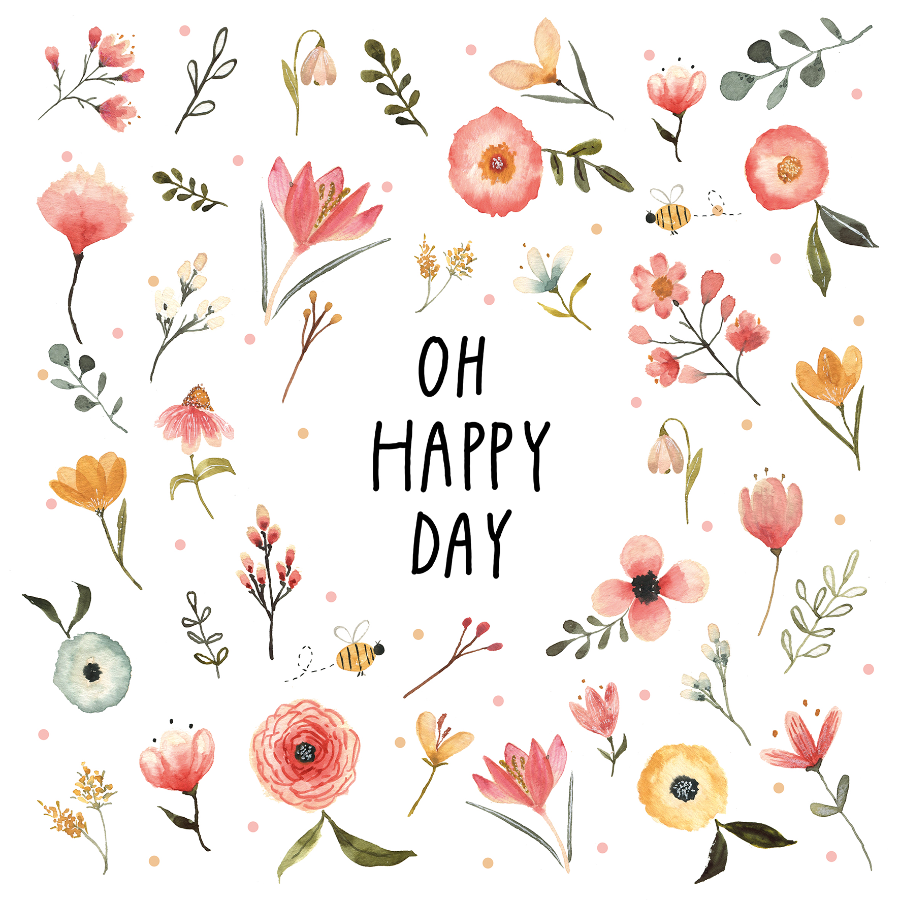  Servietten Oh Happy Day