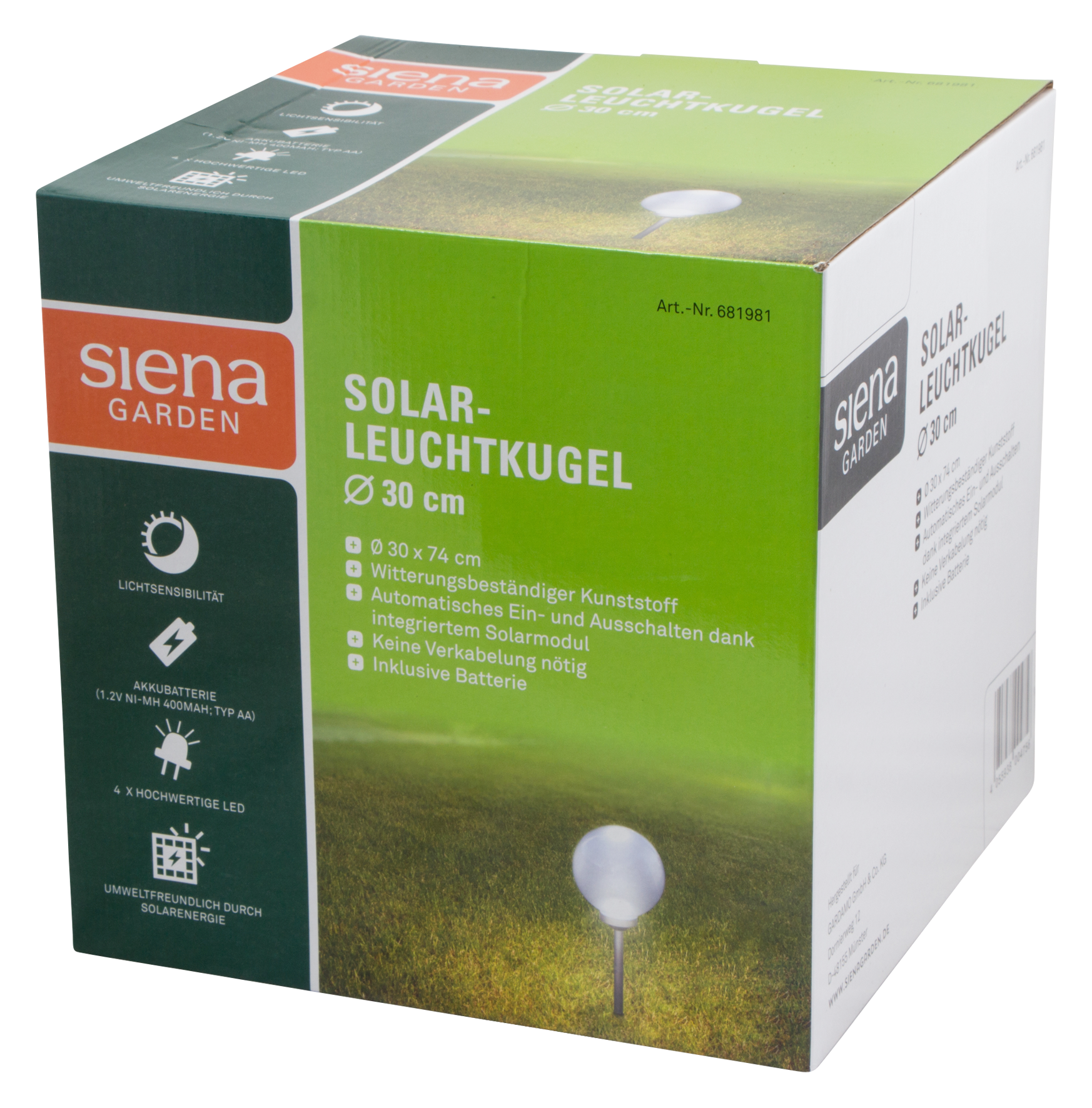 LED-Solarleuchtkugel ø 30 cm LED-Solarleuchtkugel ø 30 cm