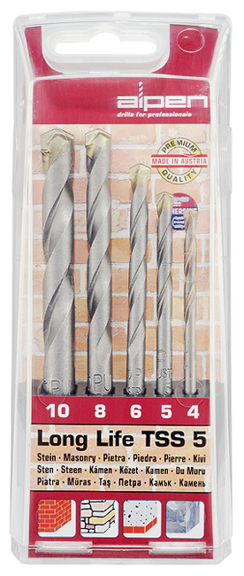 Steinbohrersatz Long-Life 5tlg