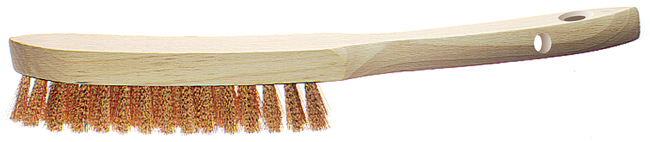 Bronzedrahtbürste 4R m/Stiel