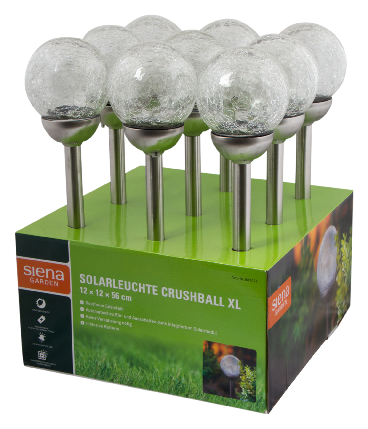 LED-Solarleuchte Crushball XL LED-Solarleuchte Crushball XL