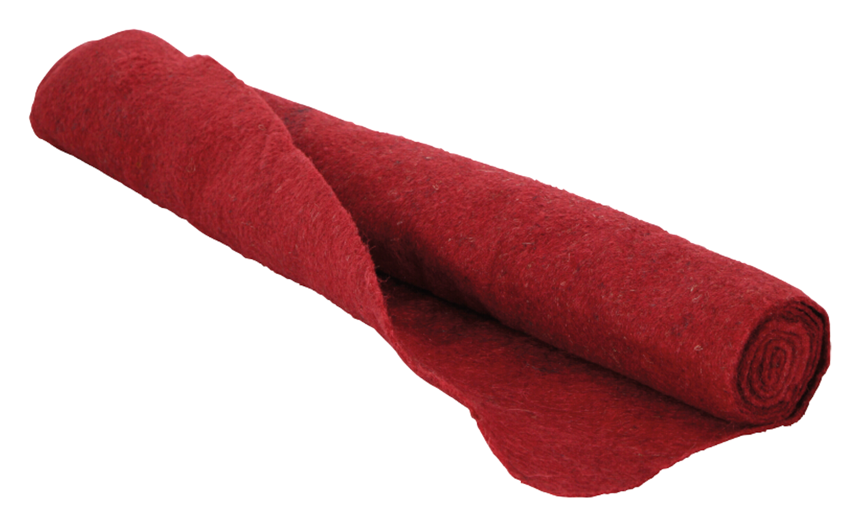 Jute-Nadelfilz 150x50 cm rot