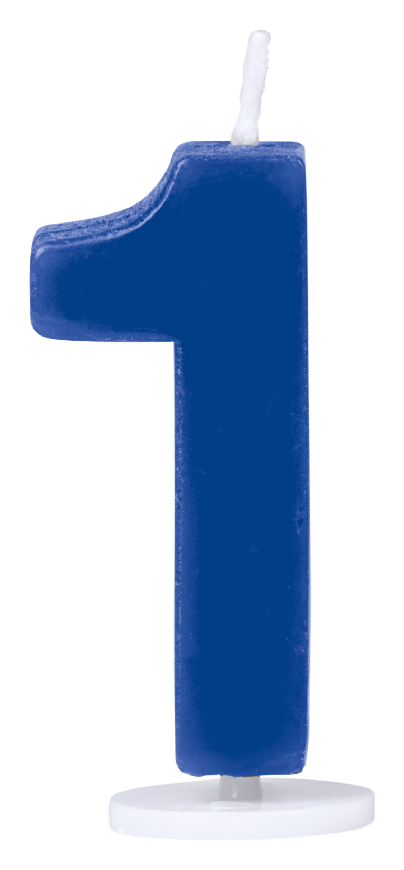 Kerzen Ziffer 1 4.5cm blau