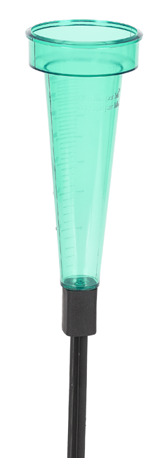 Regenmessermit Erdspiess