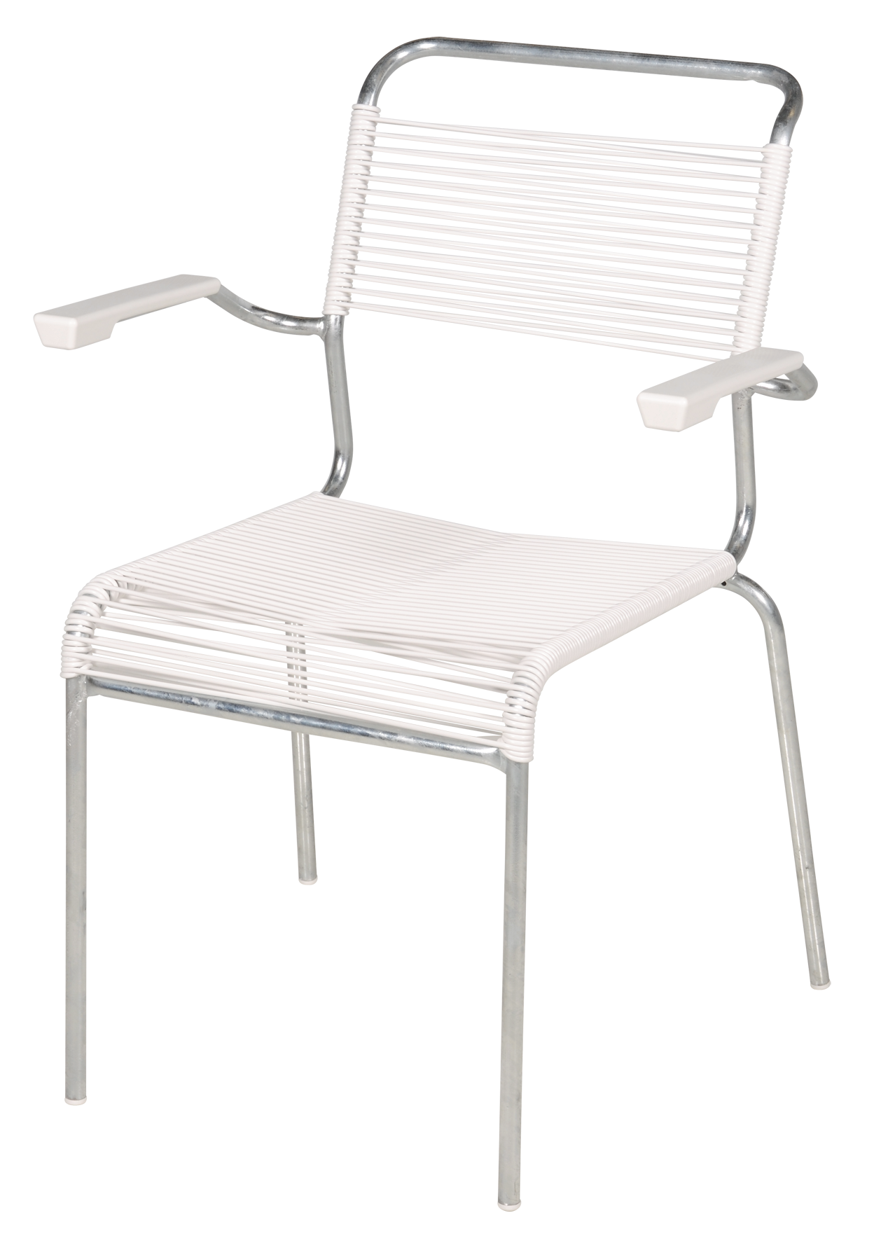 Sessel Spagh. m.Arml. weiss