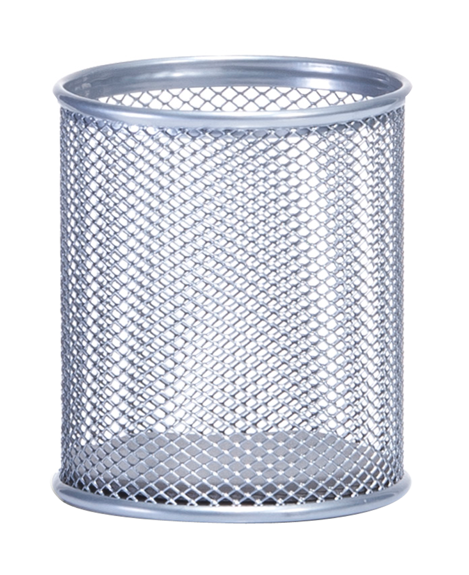 Bleistiftbecher Mesh silber Bleistiftbecher Mesh silber