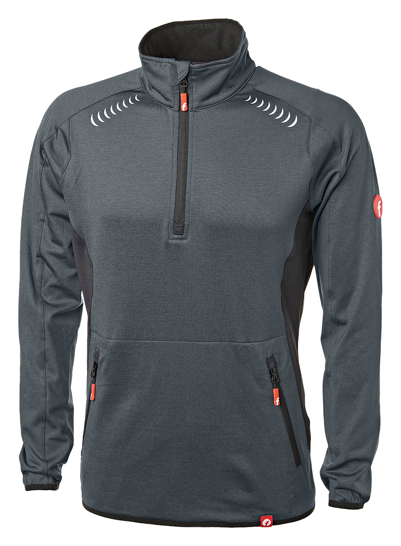 Tech-Fleecepullover gr/sw 2XL
