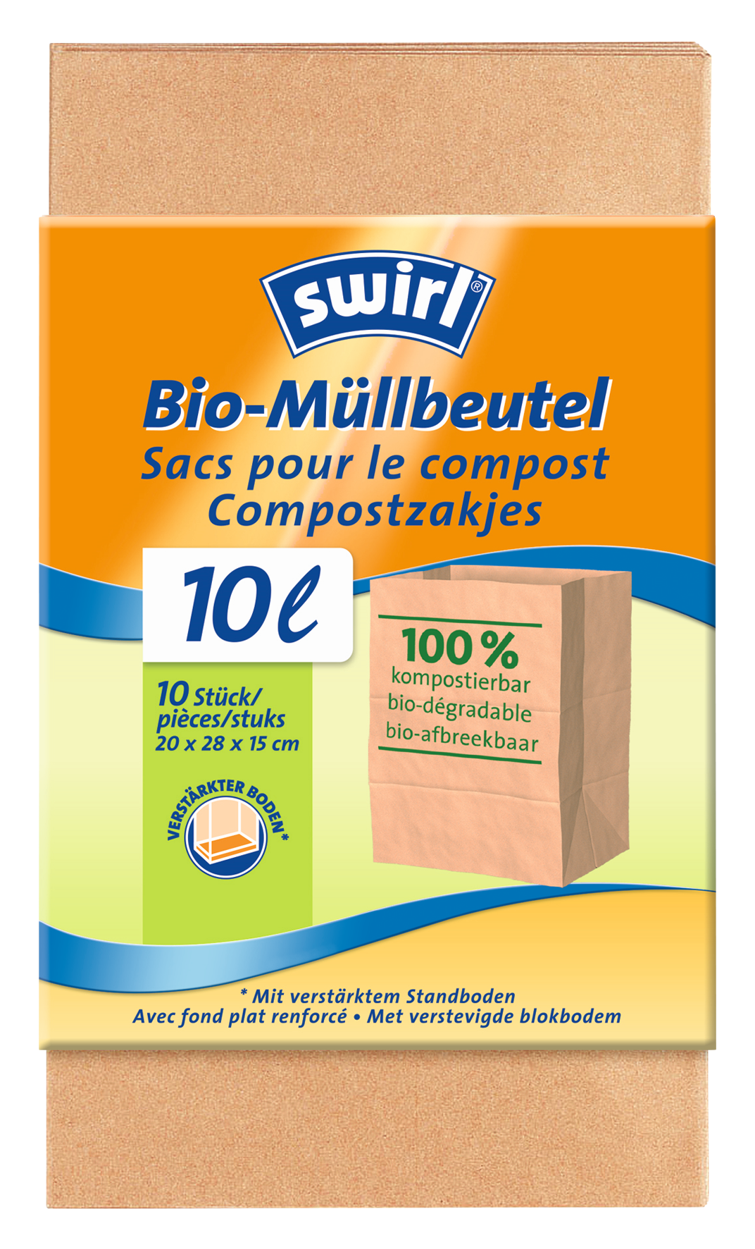 Papierbeutel Bio 10l