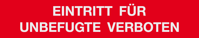 Schild EINTRITT VERBOTEN 210 Schild EINTRITT VERBOTEN 210