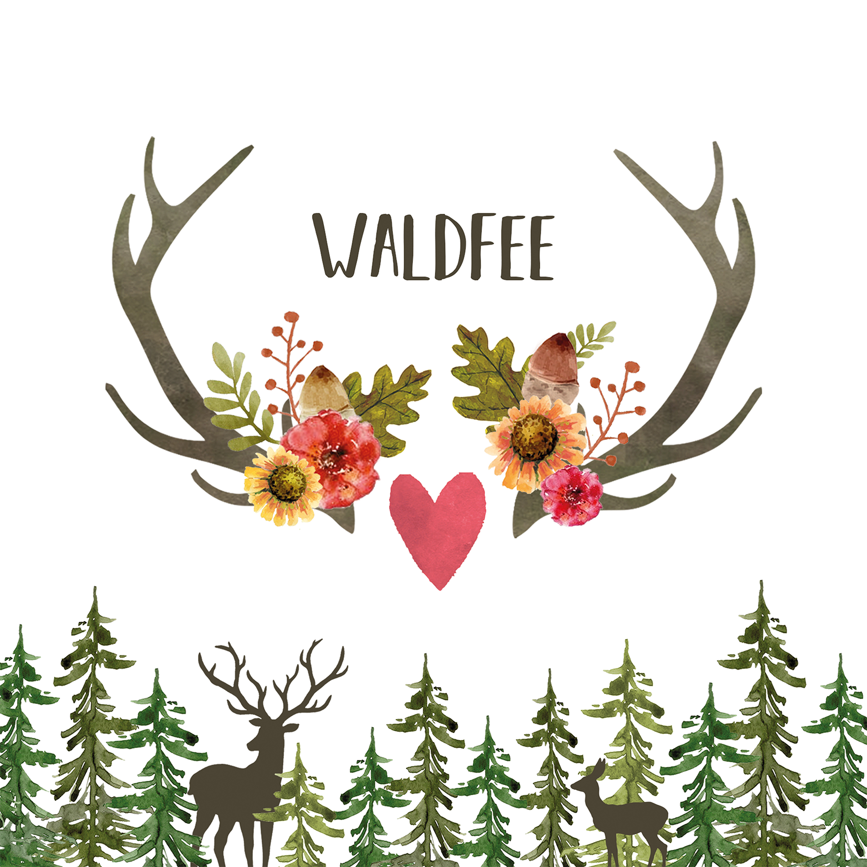 Servietten Waldfee 33x33cm Servietten Waldfee 33x33cm