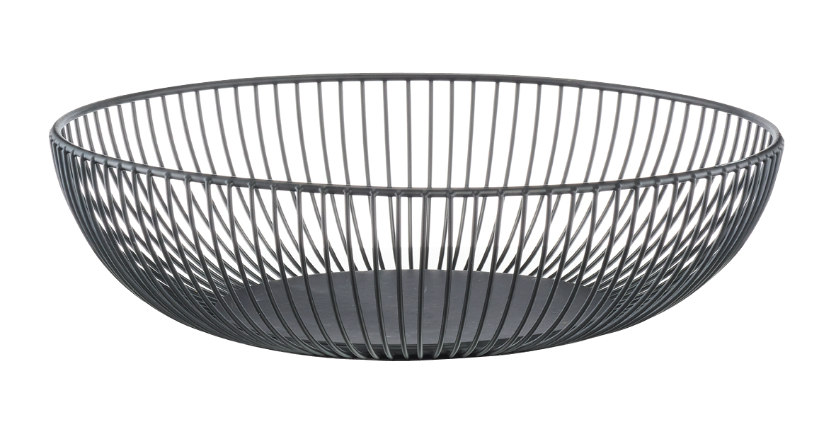 Fruchtkorb Metall schwarzø28cm