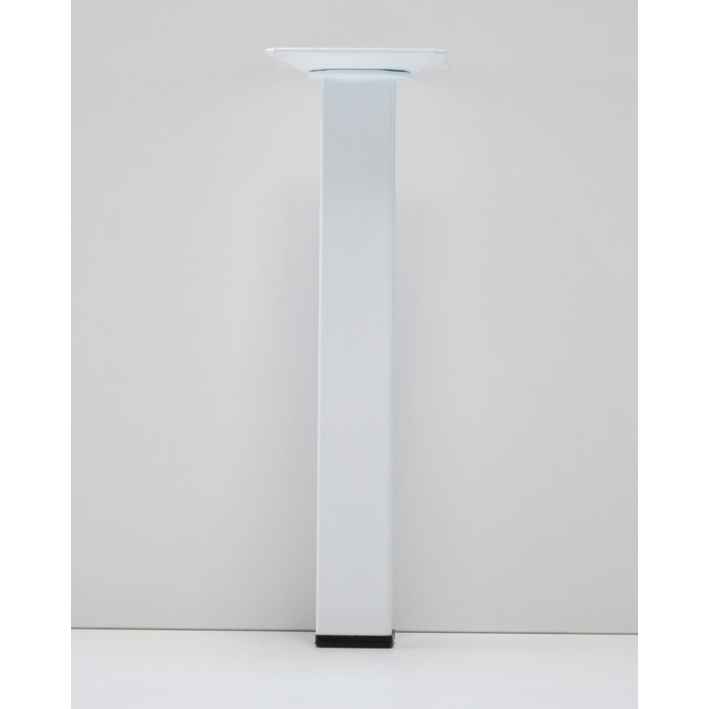 Möbelfuss 25x25 weiss 80 cm