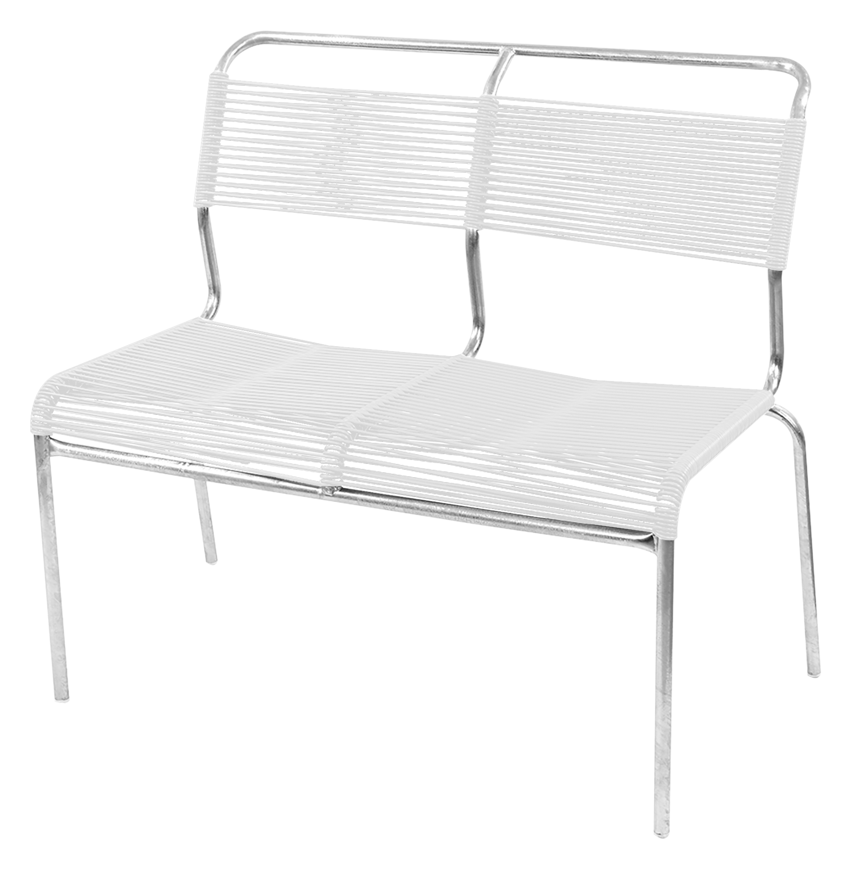 Bank Säntis o.Arml. 2er weiss