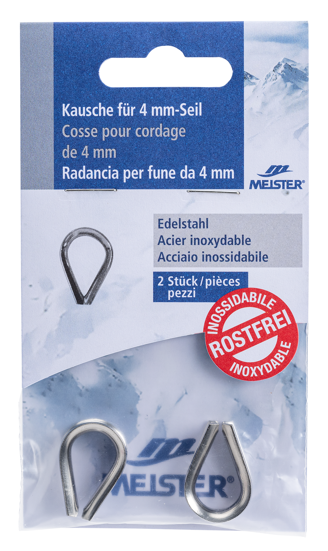 Seilkausche inox 4 mm Seilkausche inox 4 mm