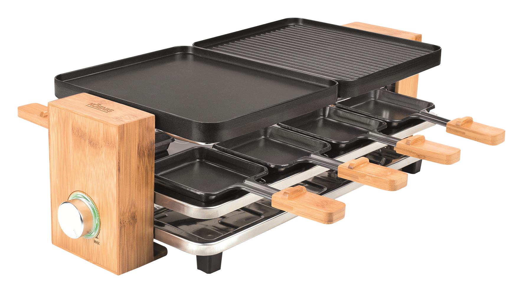 Raclettegrill Bamboo 8Personen