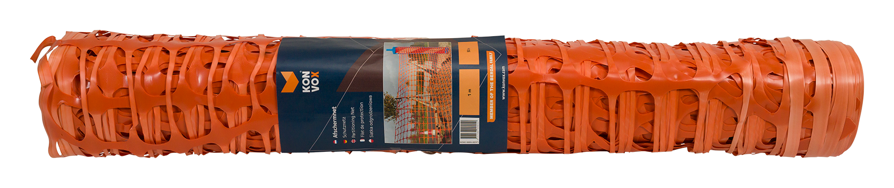 Schutznetz 50x1 m orange