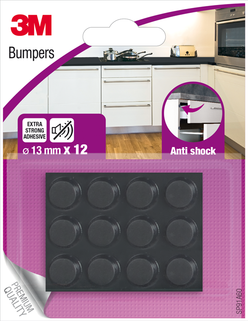 Schutzp.Bum. ø 13mm 12St. sw