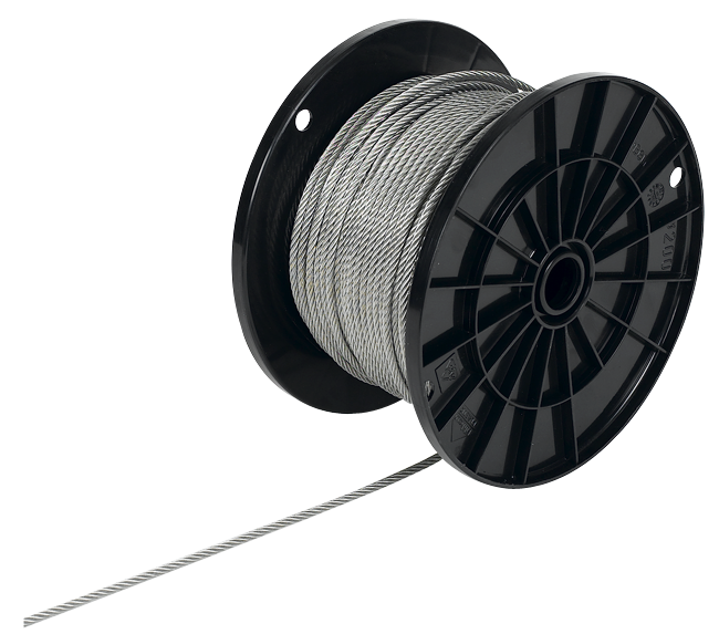 Drahtseil ø4mm 840 kg PVC