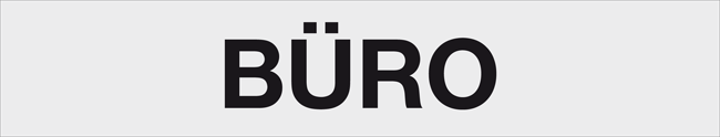 Schild Büro