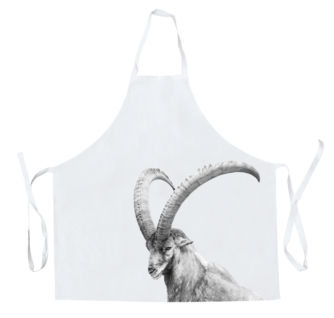 Schürze Steinbock 90x90