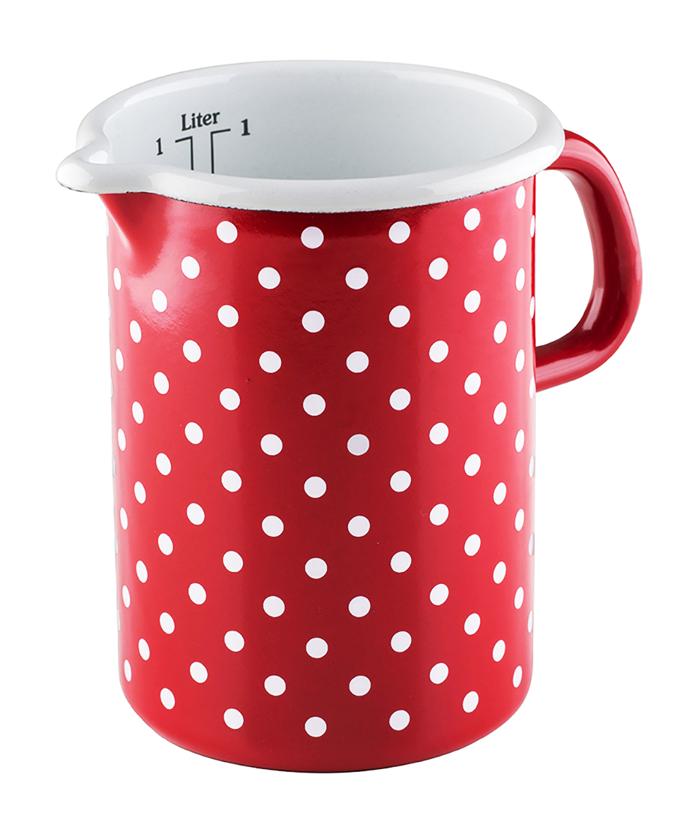 Messbecher Pünktchen rot 1.0 l