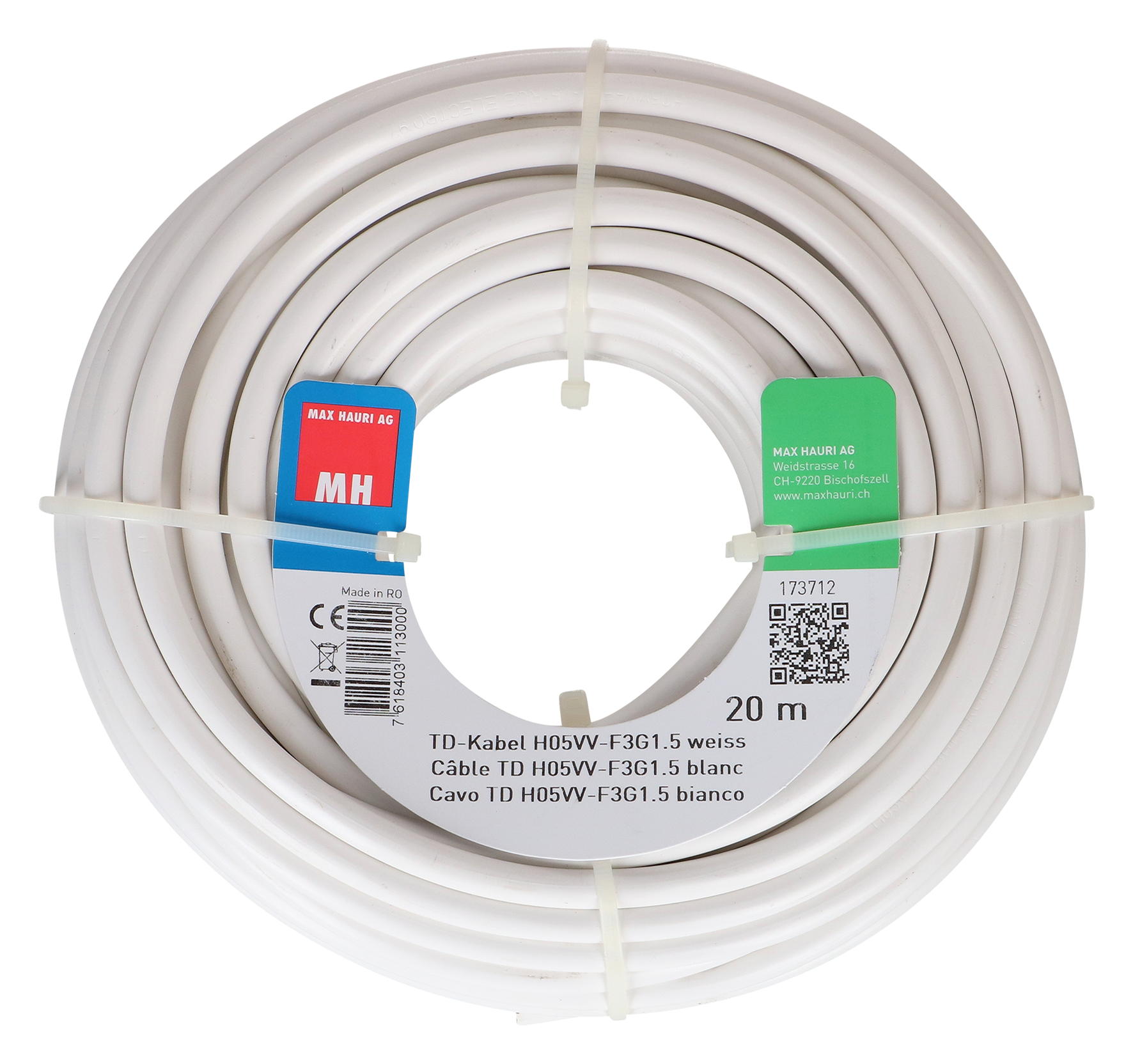 Kabel TD 3x1.5 mm² 20 m ws Kabel TD 3x1.5 mm² 20 m ws
