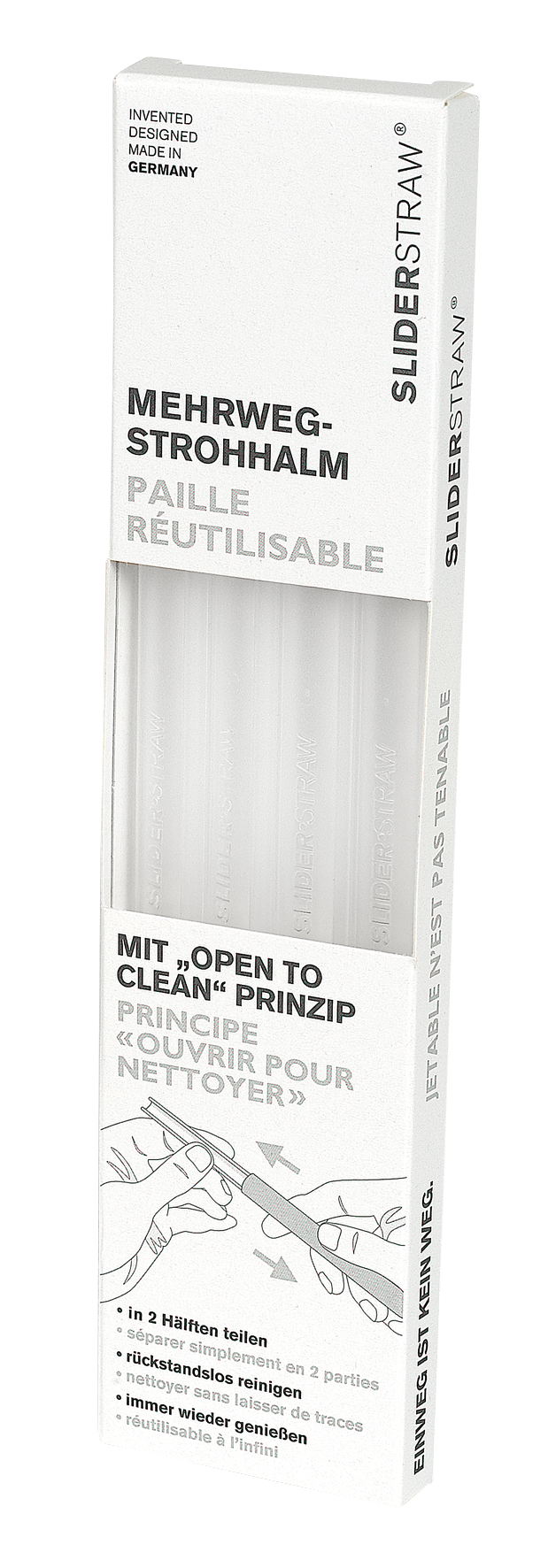 Trinkhalm transp.4Stk. 21.5cm