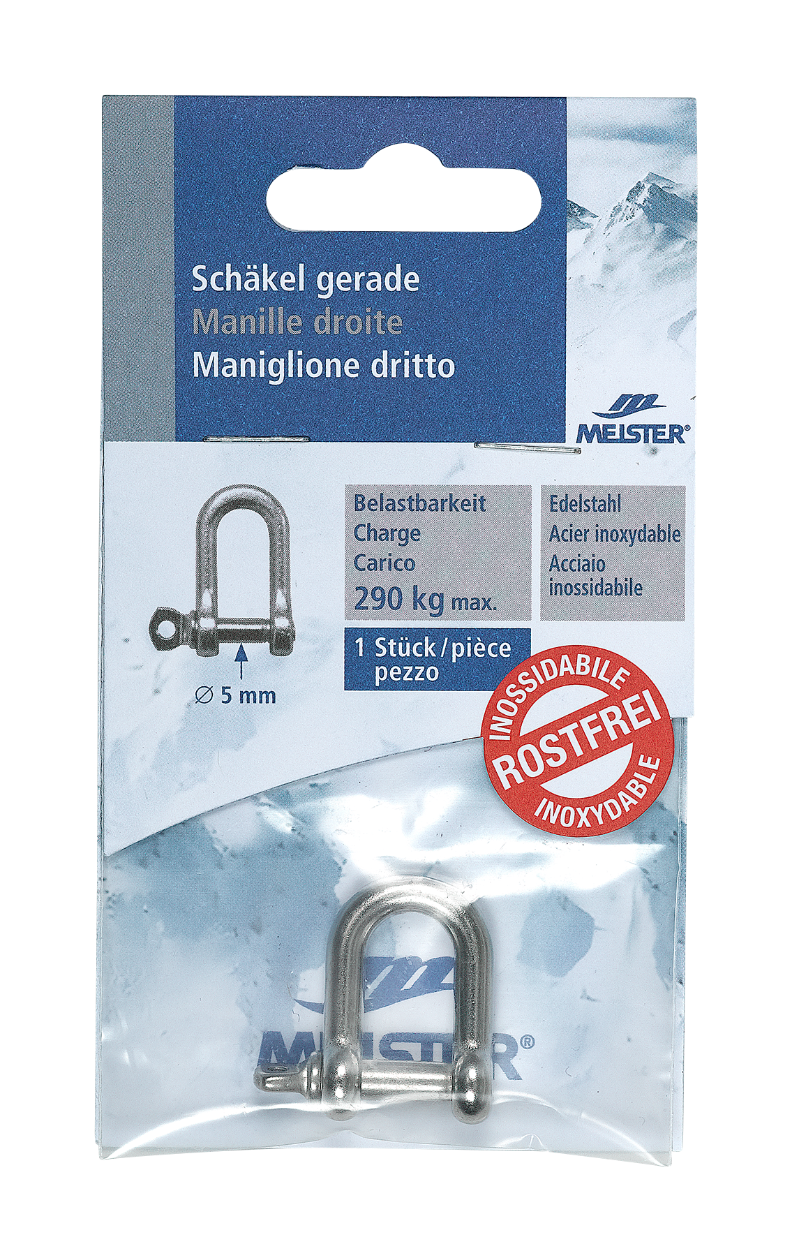 Schäkel gerade ø16mm 32mm