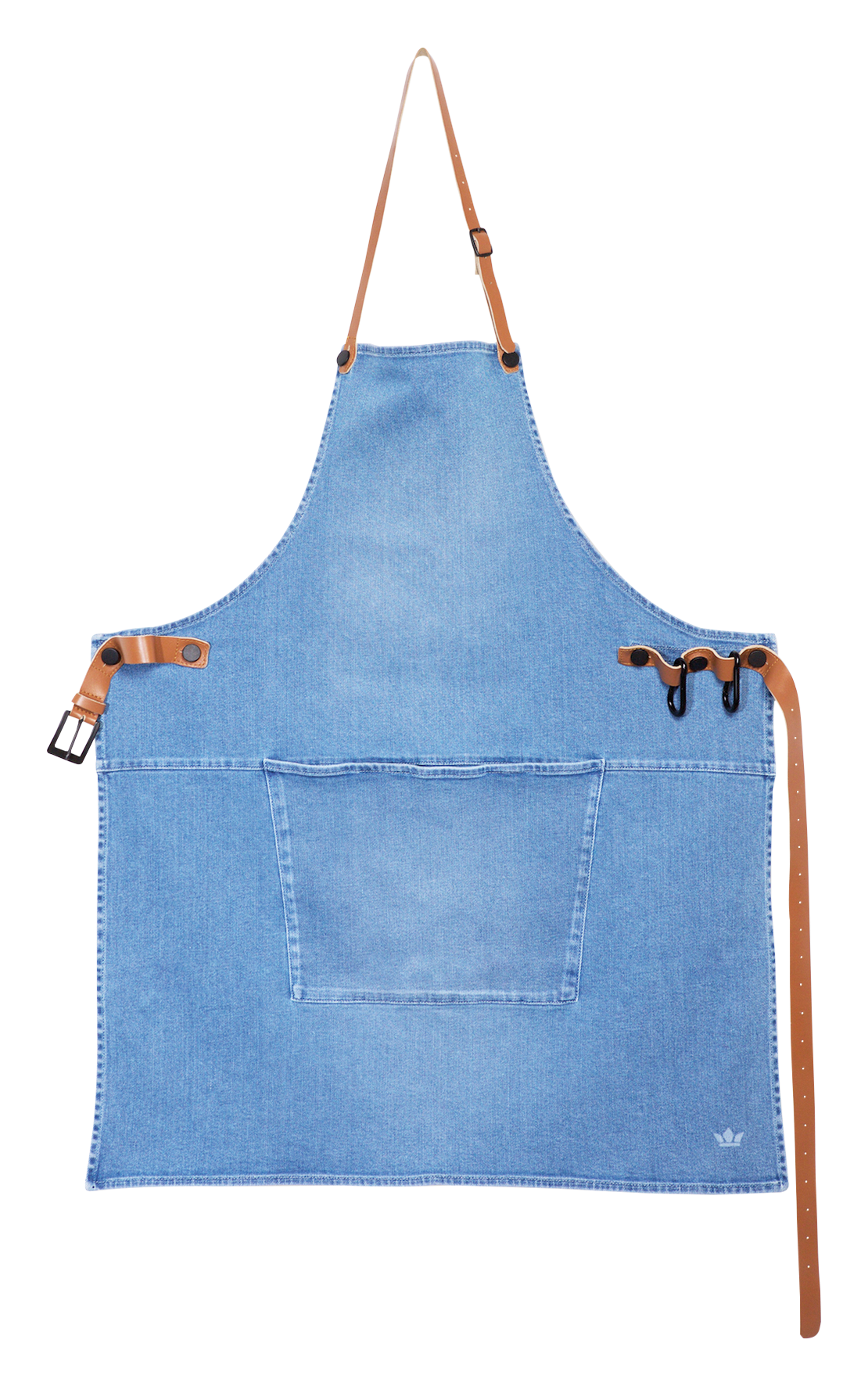 Schürze BBQ washed indigo blue